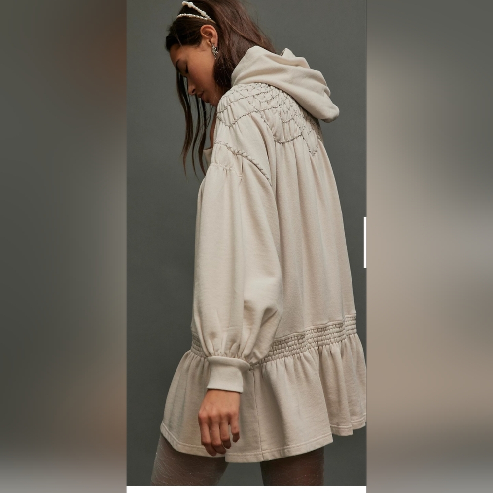 NWT XS Free People Marty Smocked Mini Dress MINOR STAINS SEE IMAGES - Picture 2 of 9